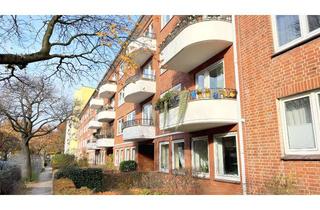 Wohnung kaufen in 22083 Barmbek-Süd, Ruhiges Wohnen nahe Winterhude: Helle 3-Zi.-Whg. mit SW-Balkon und neuer Küche!