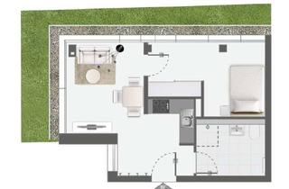 Wohnung mieten in 71686 Remseck, Erstbezug: 2-Zimmer-Erdgeschoss-Wohnung, stufenloser Zugang, fußläufig zur U-Bahnstation