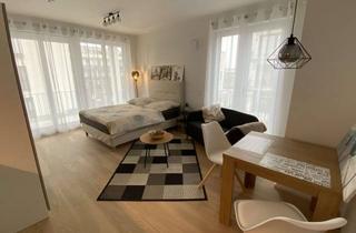 Wohnung mieten in 81245 Aubing-Lochhausen-Langwied, Voll möblierte & ausgestattete, ruhige 1-Zi.Neubau-Whg. mit TG-Stellplatz zum Erstbezug, S-Bahn Nähe