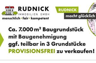 Grundstück zu kaufen in 31515 Wunstorf, RUDNICK bietet LAGEPERLE + BAUGENEHMIGUNG: 7000 qm Baugrd. - ggf. teilbar in 3 Einheiten PROV.FREI