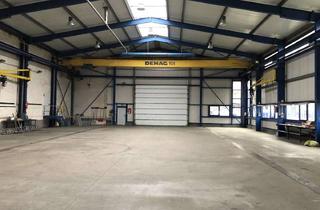 Gewerbeimmobilie mieten in 64823 Groß-Umstadt, Produktions -/Lagerhalle mit Krahnbahn (10t), vier Kränen und drei Rolltoren direkt an der B 45