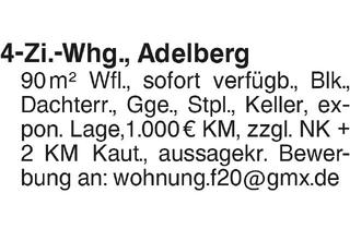 Wohnung mieten in 73099 Adelberg, 4 Zi. Whg. Adelberg