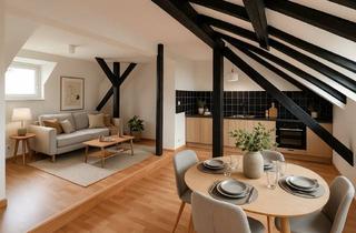 Wohnung kaufen in 47058 Duissern, 3-Zimmer-Dachgeschosswohnung mit Altbaucharme am Fuße des Kaiserbergs