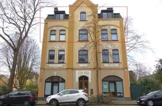 Wohnung kaufen in Urdenbacher Allee 66, 40593 Urdenbach, URDENBACH ALTBAU BEZUGSFREI KAMIN PARKETT GROßE KÜCHE GROßES BAD GROßER BALKON + 50 QM SPITZBODEN