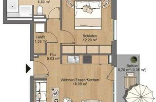 Wohnung mieten in Chemnitzer Straße 30, 63452 Hanau, Moderne 2-Zimmer-Wohnung in Hanau Lamboy