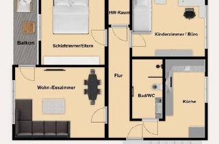 Wohnung mieten in Länderösch 46, 88045 Friedrichshafen, kürzlich Sanierte 3-Zimmer-Whg im 2. OG, FN-Kitzenwiese