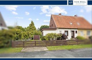 Doppelhaushälfte kaufen in 28870 Ottersberg, Doppelhaushälfte mit Potenzial auf großem Grundstück – ruhig gelegen mit Blick ins Grüne!