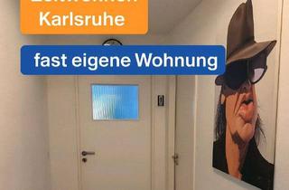 Immobilie mieten in Stulzstrasse, 76185 Grünwinkel, Großes möbliertes Zimmer mit Küche & Bad fast allein nutzbar, TV, Internet, Waschmaschine