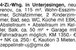 Wohnung mieten in 72070 Tübingen, 4-Zimmer-Whg