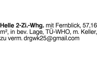 Wohnung mieten in 72070 Tübingen, 2-Wi.Whg.