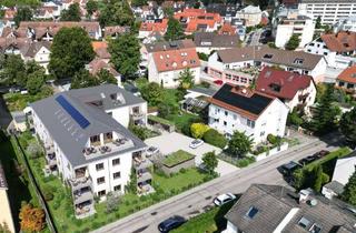 Wohnung kaufen in 86157 Pfersee, 2-Zimmer-Wohnung im Betreuten Wohnen mit Westausrichtung und Blick über Augsburg-Pfersee