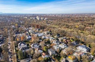 Grundstück zu kaufen in 81925 Bogenhausen, Highend-Lage Im Herzogpark: Privat zurückversetztes Baugrundstück mit Vorbescheid für Villa