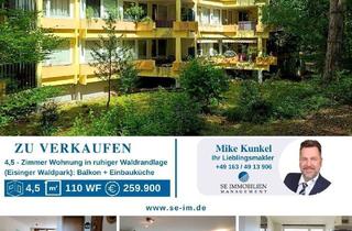 Wohnung kaufen in 75239 Eisingen, Wohnen im Grünen ! Familienfreundliche und großzügige Wohnung, zentral im Waldpark