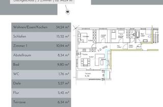 Wohnung kaufen in Eifelstraße, 72622 Nürtingen, Sonnige 3-Zimmer-Dachgeschoss-Wohnung mit Terrasse