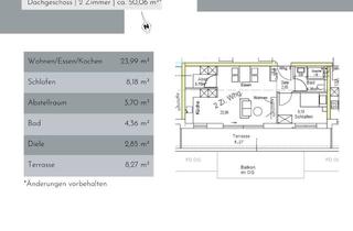 Wohnung kaufen in Eifelstraße, 72622 Nürtingen, Sonnige Single-Dachgeschoss-Wohnung mit großzügiger Terrasse