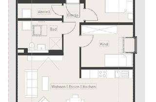 Wohnung mieten in Saarstraße 83a, 76870 Kandel, Wohnen am Bienwald DG Wohnung 70 qm