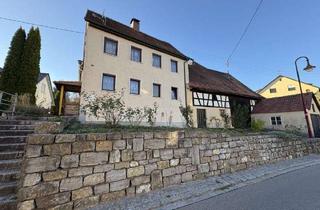 Haus kaufen in 74594 Kreßberg, Älteres, teilrenoviertes Wohnhaus mit Einliegerwohnung, Garage und großem Schuppen