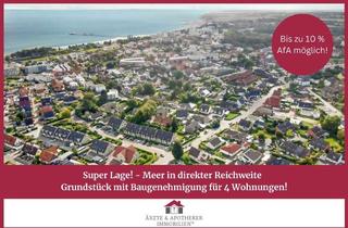 Grundstück zu kaufen in 23743 Grömitz, Super Lage! - Meer in direkter Reichweite Grundstück mit Baugenehmigung für 4 Wohnungen!