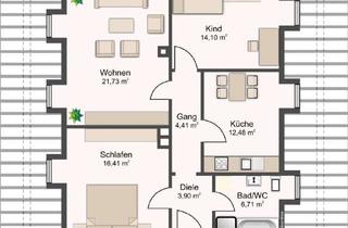 Wohnung mieten in Altostraße 15a, 81245 Aubing-Lochhausen-Langwied, Helle 3-Zimmer Dachgeschosswohnung in München-Aubing