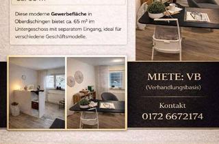 Gewerbeimmobilie mieten in Germanenstr. 11, 89610 Oberdischingen, Zu vermieten: Gewerbefläche (ca. 65 m²) in Oberdischingen (89610)