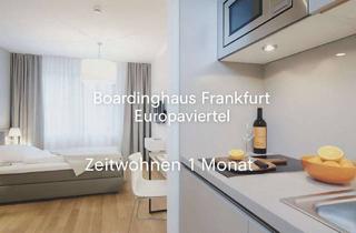 Immobilie mieten in Kölner Str., 60327 Gallus, Design Serviced Apartment mit Wlan, TV, Küche, Waschmaschine, Trockner, Stellplatz und Con