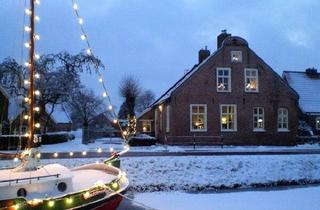 Haus kaufen in 26629 Westgroßefehn, Kapitänshaus, denkmalgeschützt, Kanallage in Ostfriesland