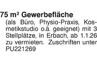 Büro zu mieten in 89155 Erbach, 75 m2 Gewerbefläche