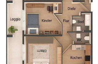 Wohnung kaufen in Schauinslandstr., 79224 Umkirch, Umkirch - Familienfreundliche 3-Zi-Wohnung mit Loggia & Weitblick in Umkirch - renoviert & provisionsfrei