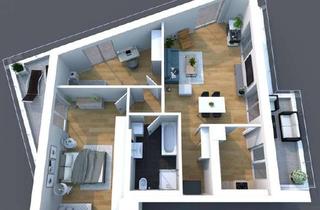 Wohnung kaufen in 04229 Kleinzschocher, Exklusives Wohnen über den Dächern – 3-Zimmer-Neubauwohnung mit Dachterrasse