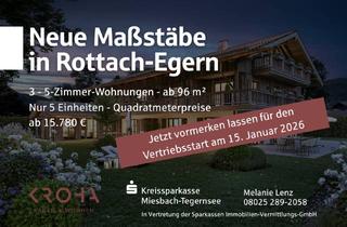 Wohnung kaufen in 83700 Rottach-Egern, NEUBAU-WOHNUNGEN IN ROTTACH-EGERN