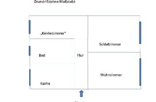 Wohnung mieten in Straße Der Dsf 40, 18273 Güstrow, Helle 2,5-Zimmer-Wohnung im 3. OG mit Balkon in Güstrow