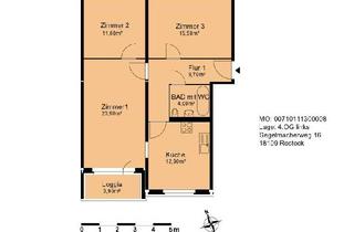 Wohnung mieten in Segelmacherweg 16, 18109 Groß Klein, Perfekt für Familien im grünen Nordwesten