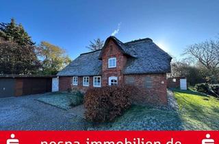 Haus kaufen in 25924 Emmelsbüll-Horsbüll, Reetdachromantik an der Nordsee – Ihr Rückzugsort auf der Warft