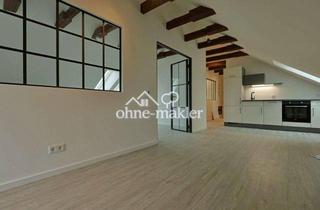 Wohnung mieten in Schlachthausstr. 23, 92224 Amberg, Exklusive Dachgeschosswohnung – Fußbodenheizung, Designglas, EBK & Sichtbalken