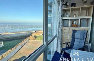 Wohnung kaufen in 27476 Cuxhaven, Traumhaftes Meerblick-Appartement mit verglaster Loggia in Duhnen direkt am Strand