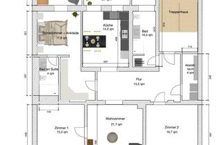 Wohnung mieten in Sonnenstraße 47, 08371 Glauchau, Modern, großzügig und hell: 4-Raumwohnung mit begehbarem Kleiderschrank & 2 Bädern