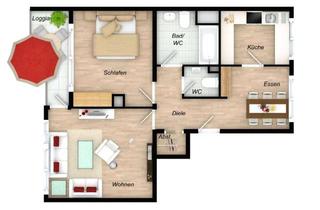 Wohnung mieten in 42279 Wuppertal, **Helle 2,5-Zimmer-Wohnung mit Balkon, modernem Bad und Aufzug**