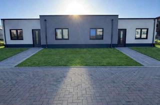 Haus mieten in Wilhelm-Herz-Straße 22, 19322 Wittenberge, Neubau-Doppelbungalow in Wittenberge – Wohnen nahe der Elbuferpromenade Lage: