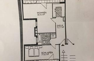 Wohnung kaufen in Lötzener Straße, 76139 Waldstadt, Helle 2-Zimmer-Wohnung mit Küche + Bad, 2 Dachterassen
