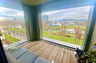 Wohnung mieten in Theodor-Fischer-Straße 30, 74076 Heilbronn, Hochwertige 3-Zi. Wohnung mit Loggia, 3. OG, HB am Neckarbogen, direkter Blick auf Neckar und Grün