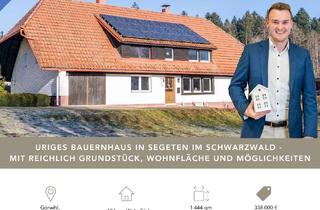 Bauernhaus kaufen in Segeten 78, 79733 Görwihl, Uriges Bauernhaus in Segeten im Schwarzwald | reichlich Grundstück, Wohnfläche und Möglichkeiten