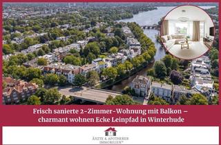 Wohnung kaufen in 22301 Winterhude, Frisch sanierte 2-Zimmer-Wohnung mit Balkon – charmant wohnen Ecke Leinpfad in Winterhude