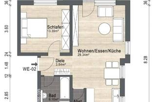 Wohnung mieten in Rheinaustraße 24, 76287 Rheinstetten, EG 2-Zimmer Wohnung in Rheinstetten Mörsch zu vermieten