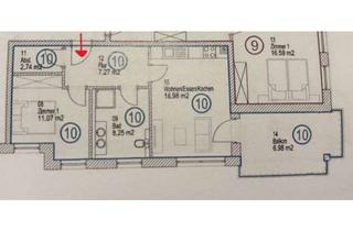 Wohnung mieten in 36037 Fulda, Attraktive 1-ZKB Wohnung mit Balkon im 2. OG in Fulda