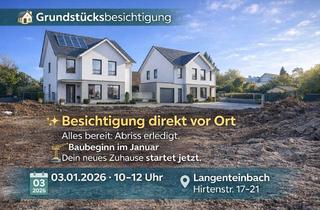 Haus kaufen in Hirtenstraße 21, 76307 Karlsbad, Grundstücksbesichtigung am 03.01.2026 - Neubau DHH-der erste Schritt ins Eigenheim