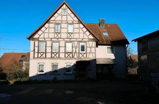 Haus kaufen in 74575 Schrozberg, Schrozberg - Hofstelle mit Wohnhaus inkl. Scheune und Stallungen