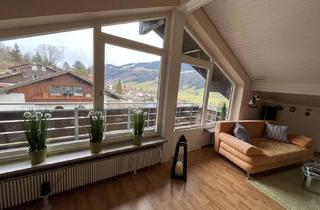 Wohnung kaufen in 87534 Oberstaufen, Charmante 2-Zimmer-Dachgeschosswohnung in Oberstaufen-Wiedemannsdorf