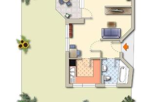 Wohnung kaufen in Rackerstieg, 21385 Amelinghausen, Gemütliche Erdgeschosswohnung mit Garten-Terrasse und Stellplatz – ideal für Singles oder Kapitalanl