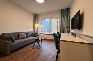 Wohnung mieten in Lehrter Strasse 24b, 10557 Tiergarten, Fritz Tower - Möbliertes Studio im 4. OG mit Concierge und Gym