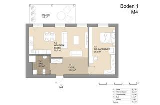 Wohnung mieten in Geschwister-Scholl-Straße 32, 72160 Horb, Moderne 2-Zimmer Wohnung mit Balkon im 2. OG in Horb am Neckar